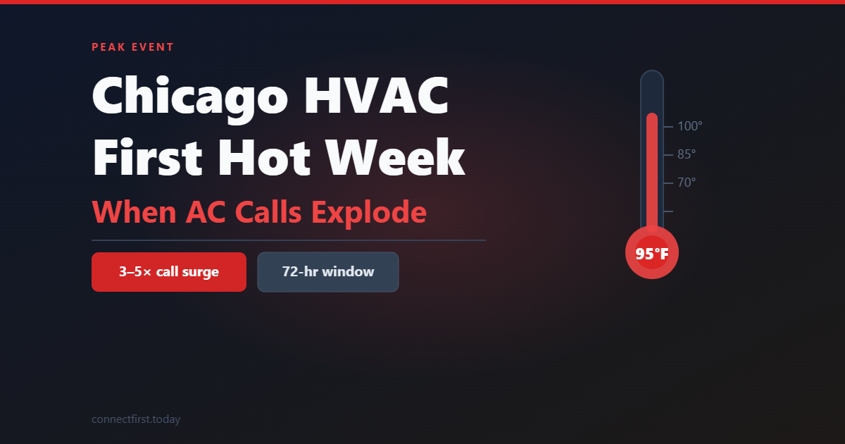 Chicago HVAC First Hot Week: When AC Repair Calls Explode